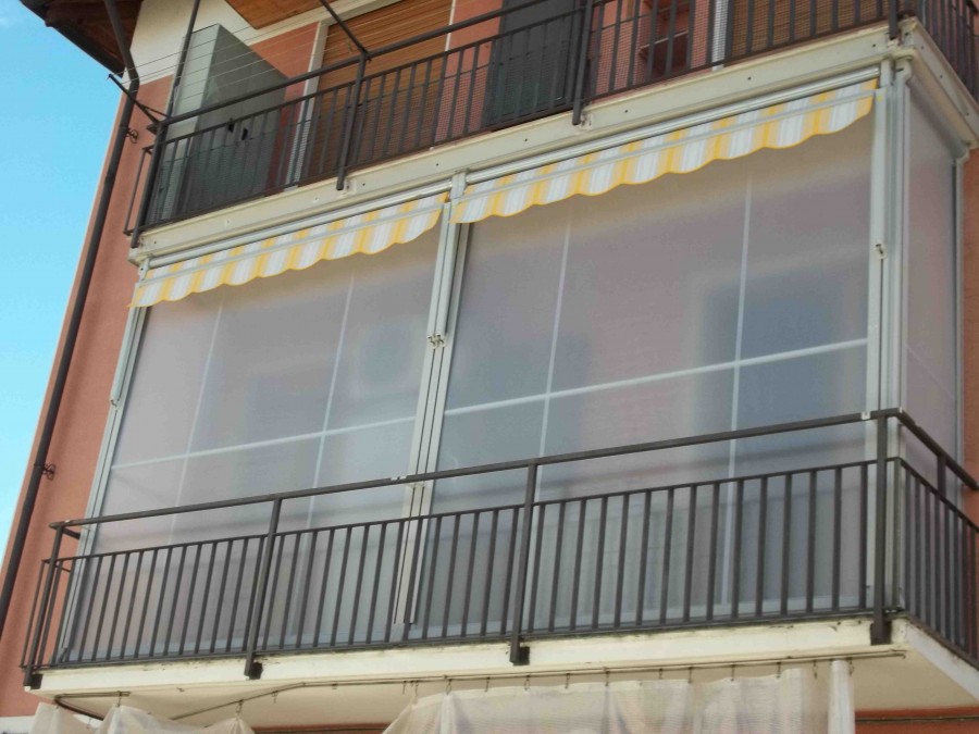 Tenda veranda ermetica estate inverno antivento - MF Tende da Sole Torino
